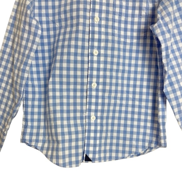 🌺UNTUCKIT Gingham Checkered Shirt in Light Blue /White Size 10🌺 - Picture 4 of 6